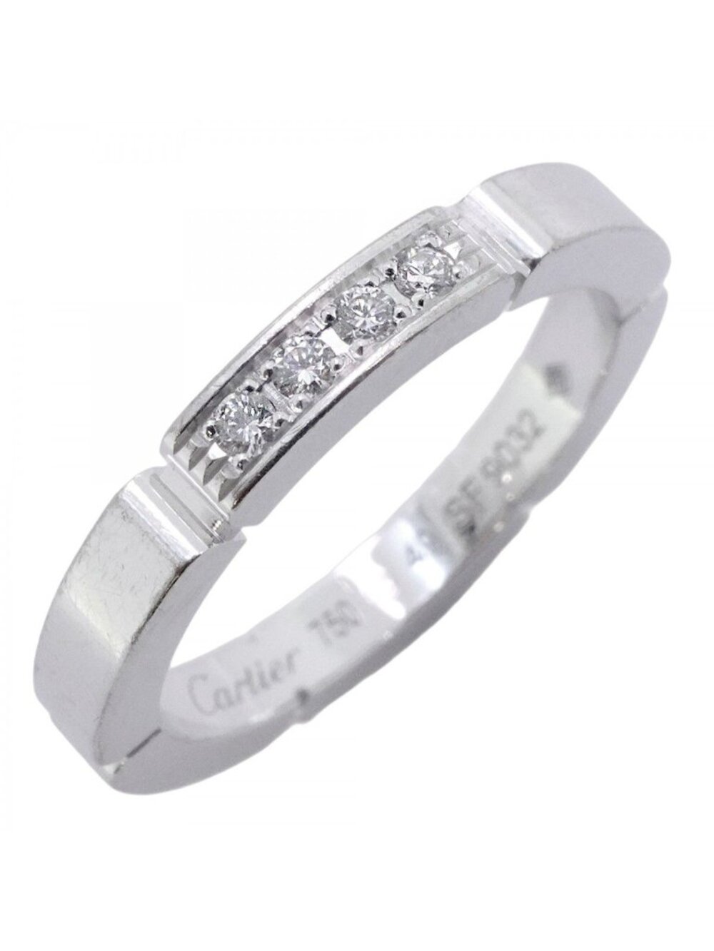 Cartier Ring Maillon Panthere 18k White Gold Diamond